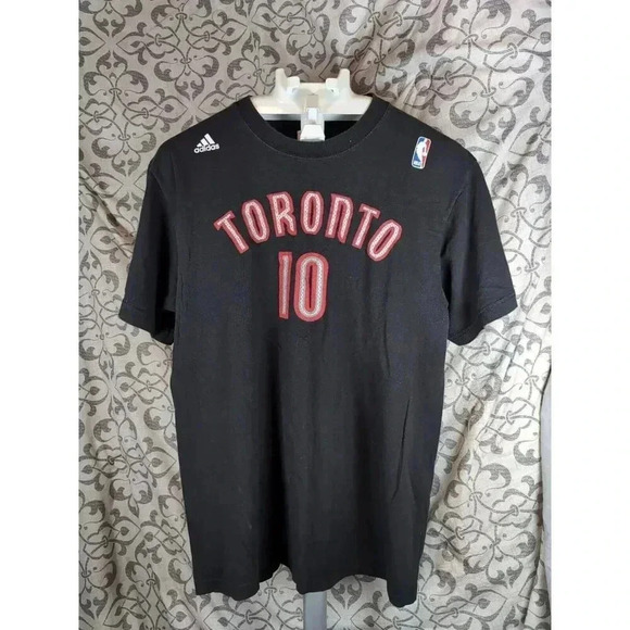 Adidas NBA Toronto Raptors Tee Shirt Men’s Size Large #10 Derozan - Picture 1 of 5